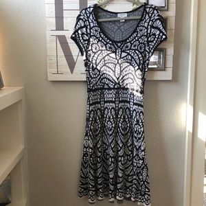 Carmen Marco Valeo Black & White Dress